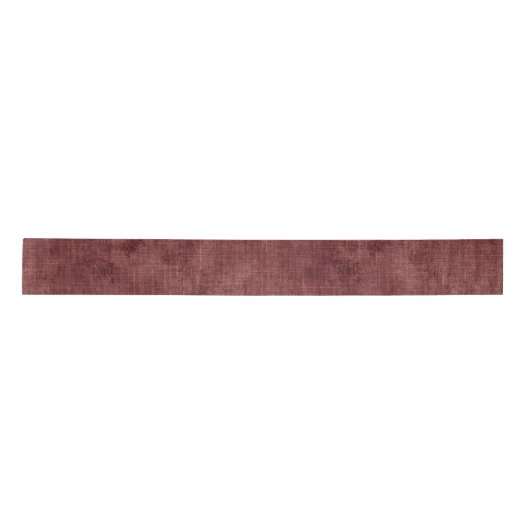 Deep Red Faux Linen Satijnen Lint (Voorkant)