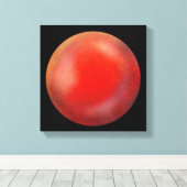 Deep Red Galaxy Orb – Crimson Canvas Afdrukken (Insitu (Houten vloer))