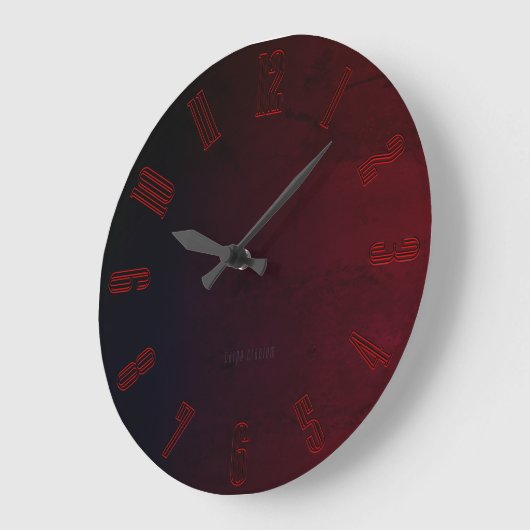 Deep red grote klok (Hoek)