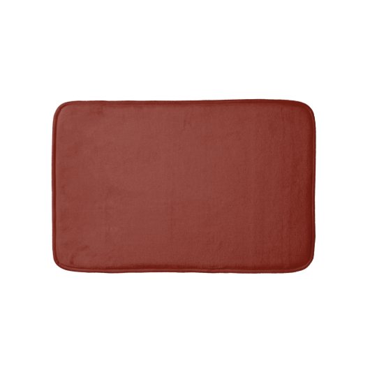 Deep Red Herfst Herfst Seizoen Effen Kleur Badmat (Voorkant)