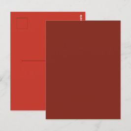 Deep Red Herfst Herfst Seizoen Effen Kleur Briefkaart