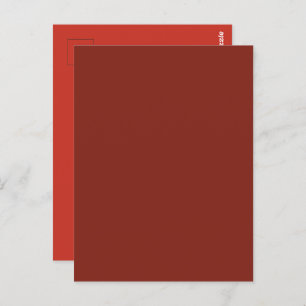 Deep Red Herfst Herfst Seizoen Effen Kleur Briefkaart