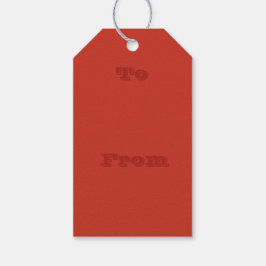 Deep Red Herfst Herfst Seizoen Effen Kleur Cadeaulabel