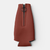 Deep Red Herfst Herfst Seizoen Effen Kleur Flesjeskoeler (Achterkant)