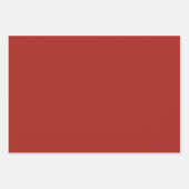 Deep Red Herfst Herfst Seizoen Effen Kleur Inpakpapier Vel (Voorkant 2)