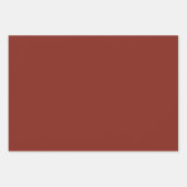 Deep Red Herfst Herfst Seizoen Effen Kleur Inpakpapier Vel (Voorkant)