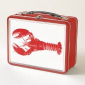 Deep Red Lobster op White (Voorkant)