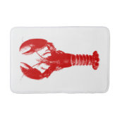 Deep Red Lobster op White Badmat (Voorkant)