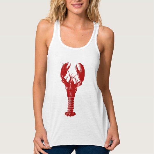 Deep Red Lobster Tanktop (Voorkant)