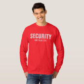 Deep Red Mannen, met dubbele steegjes, beveiliging T-shirt (Voorkant volledig)