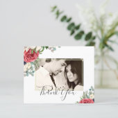 Deep Red Navy Floral Eucalyptus Greenery Wedding (Staand voorkant)