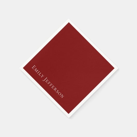 Deep Red Plain Elegant Professional Modern Servet (Hoek)