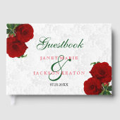 Deep Red Rose Bloemenbruiloft - Gastenboek (Voorkant)