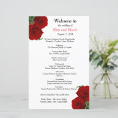 Deep Red Rose Floral - Programma (Staand voorkant)