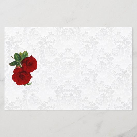 Deep Red Rose Floral - Programma (Achterkant)