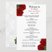 Deep Red Rose Floral - Programma (Voorkant / Achterkant)