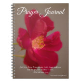 Deep Red Rose Prayer Journal Notitieboek (Voorkant)