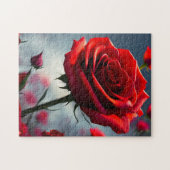 Deep Red Rose, puzzel (Horizontaal)