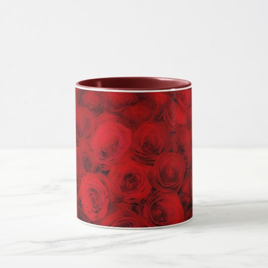 Deep Red Roses Art Mok Cup (Midden)