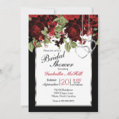 Deep Red Roses - Vrijgezellenfeest Kaart (Voorkant)