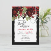 Deep Red Roses - Vrijgezellenfeest Kaart (Staand voorkant)