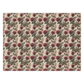 Deep Red Roses With Dark Green Leaves Tafelkleed (Voorkant (Horizontaal))