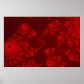 Deep Red Seahorse Herd Poster (Voorkant)