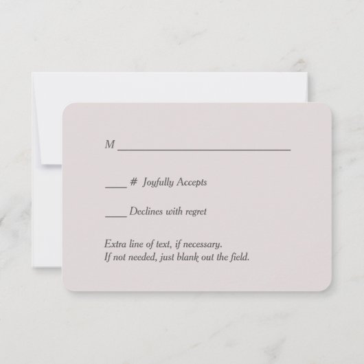 Deep Red Silver Swirl Wedding RSVP Kaart (Achterkant)