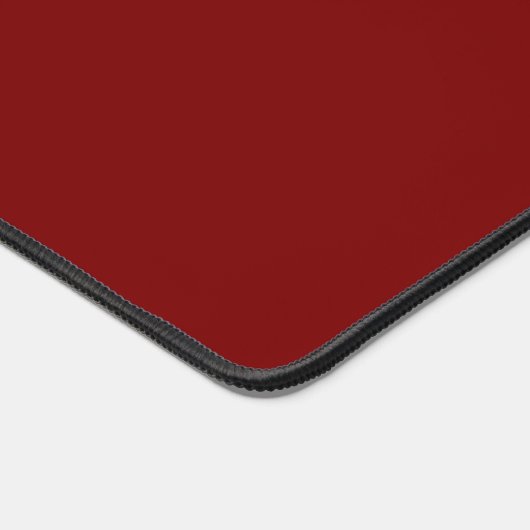 Deep Red Solid Color Desk Mat (Hoek)