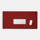 Deep Red Solid Color Desk Mat (Keyboard & Muis)