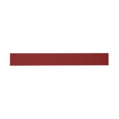 Deep Red Solid Color Invitation Belly Band Uitnodigingen Wikkel (Vlak)