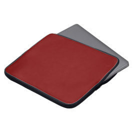 Deep Red Solid Color-laptophoes Laptop Sleeve
