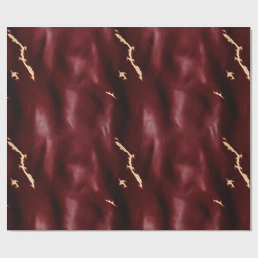 Deep Red Southwest Koeienhuid Cadeaupapier (Vlak)