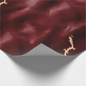 Deep Red Southwest Koeienhuid Cadeaupapier (Hoek)