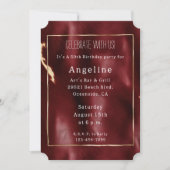 Deep Red Southwest Koeienhuid Kaart (Voorkant)