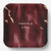 Deep Red Southwest Koeienhuid Papieren Bordje (Voorkant)