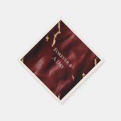 Deep Red Southwest Koeienhuid Servet (Hoek)