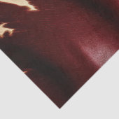 Deep Red Southwest Koeienhuid Tissuepapier (Detail)