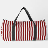 Deep Red Stripes on White | Stylish and Functional Plunjezak (Voorkant)