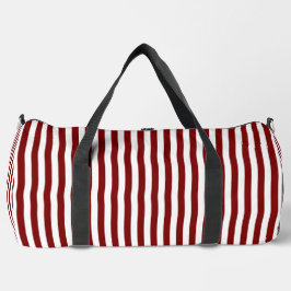 Deep Red Stripes on White | Stylish and Functional Plunjezak