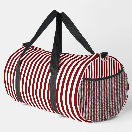 Deep Red Stripes on White | Stylish and Functional Plunjezak (Rechterhoek)
