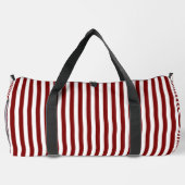 Deep Red Stripes on White | Stylish and Functional Plunjezak (Achterkant)