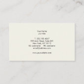 Deep Red Suede Simple Elegant Visitekaartje (Achterkant)