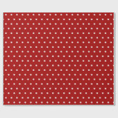 Deep red | witte stip cadeaupapier (Vlak)