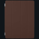 Deep Rich Brown kleurdecor  iPad Cover<br><div class="desc">Dit aangepaste stijlvolle product met een rijke diepgekleurde chocoladebruine kleurdecor-achtergrond voor uzelf of als geschenk om altijd een indruk te maken. Klik op de knop "Aanpassen!" om gereedschappen weer te geven om dit product aan te passen als u een teksteditor en een afbeelding-lader wilt gebruiken.</div>