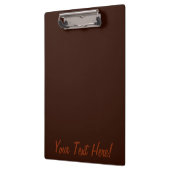 Deep Rich Brown kleurdecor Klembord (Links)
