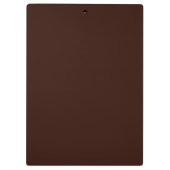 Deep Rich Brown kleurdecor Klembord (Achterkant)