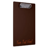 Deep Rich Brown kleurdecor Klembord (Rechts)