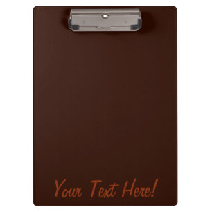 Deep Rich Brown kleurdecor Klembord