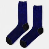 Deep Rich Navy Blue Shiny Shimmer Glitter Sokken (Links)
